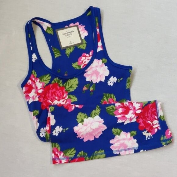 Abercrombie&Fitch Tops - ABERCROMBIE and Fitch floral cotton tank top size XS